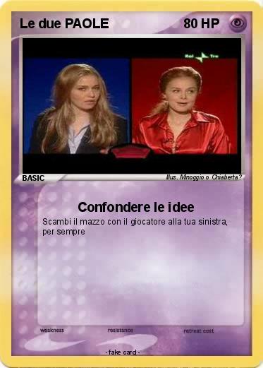Pokemon Le due PAOLE