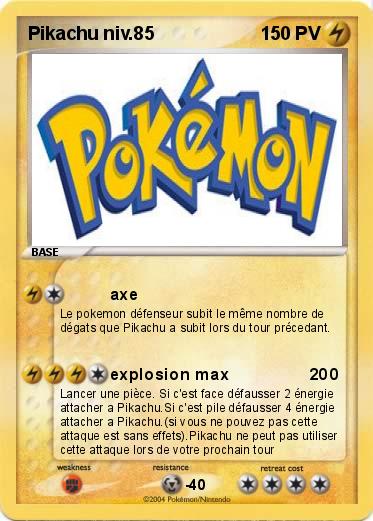 Pokemon Pikachu niv.85