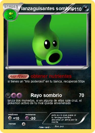 Pokemon lanzaguisantes sombrio
