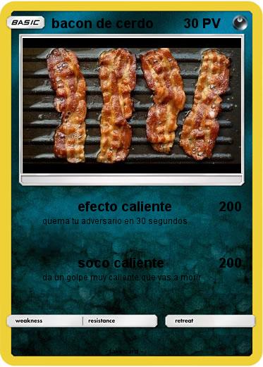 Pokemon bacon de cerdo