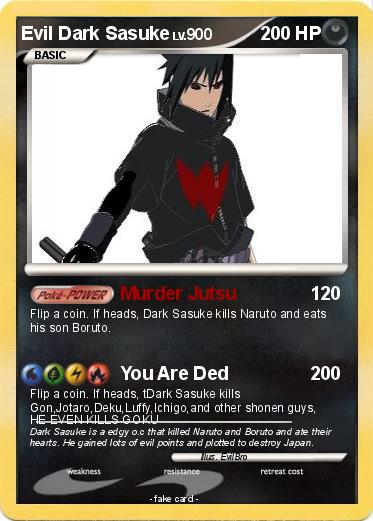 Pokemon Evil Dark Sasuke
