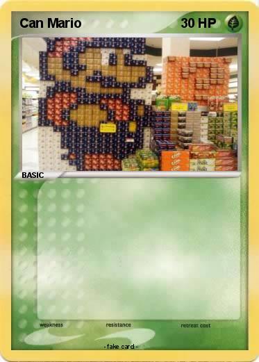 Pokemon Can Mario