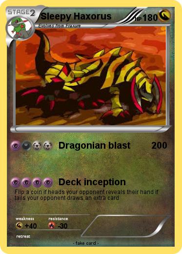 Pokemon Sleepy Haxorus