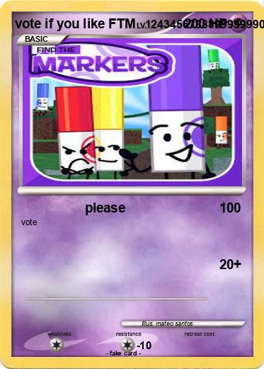 Pokemon vote if you like FTM