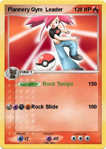 Pokemon Flannery Gym  Leader