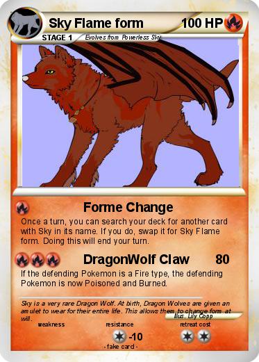 Pokemon Sky Flame form