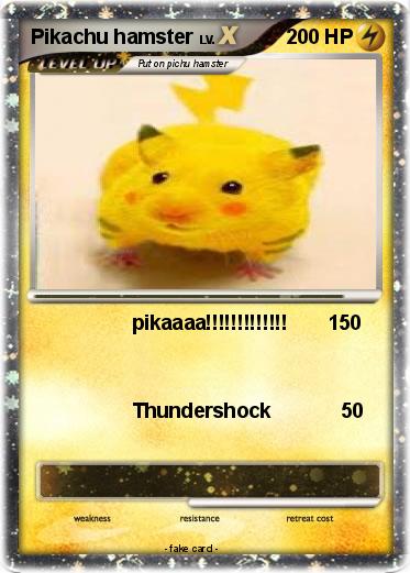 Pokemon Pikachu hamster