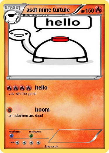 Pokemon asdf mine turtule