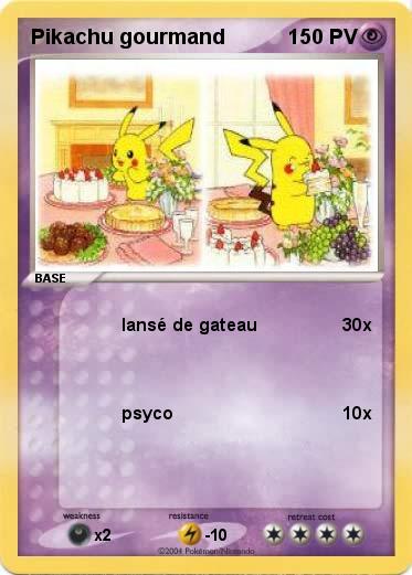 Pokemon Pikachu gourmand