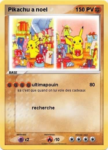 Pokemon Pikachu a noel