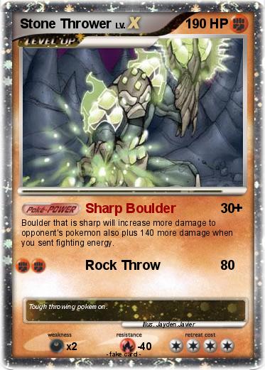 Pokemon Stone Thrower