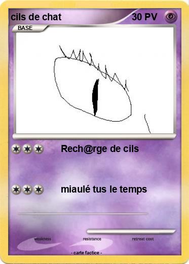 Pokemon cils de chat