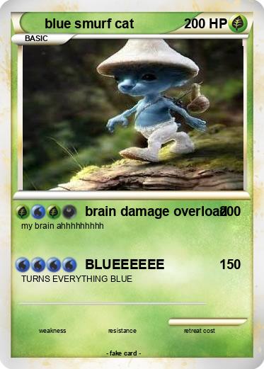 Pokemon blue smurf cat