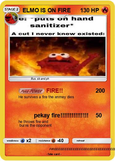 Pokemon ELMO IS ON FIRE