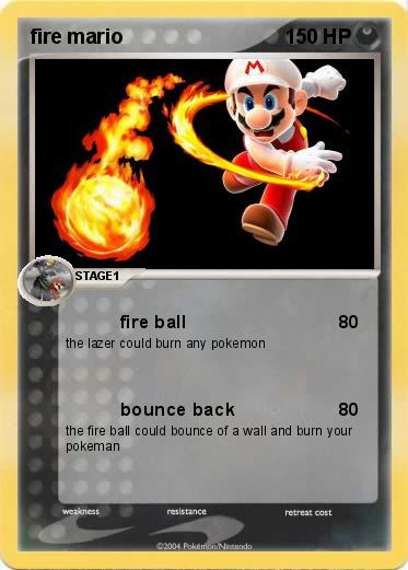 Pokemon fire mario