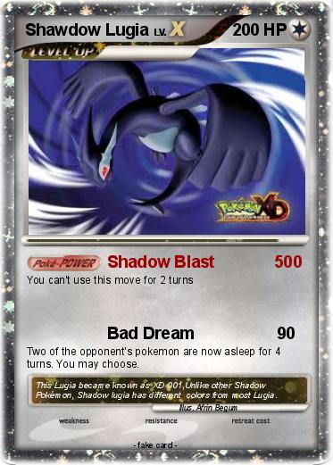 Pokemon Shawdow Lugia
