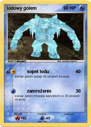 Pokemon lodowy golem