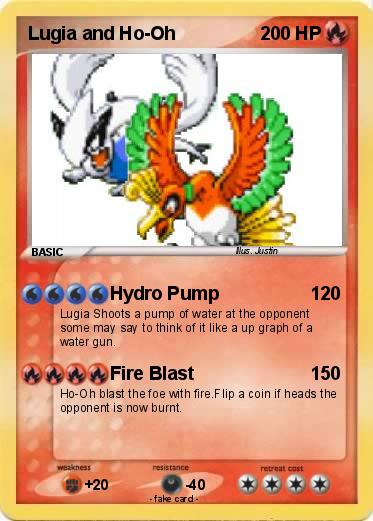 Pokemon Lugia and Ho-Oh