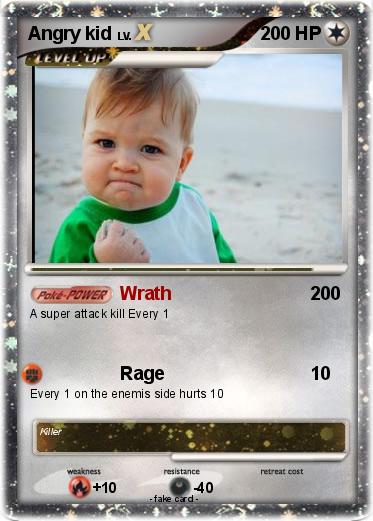 Pokemon Angry kid
