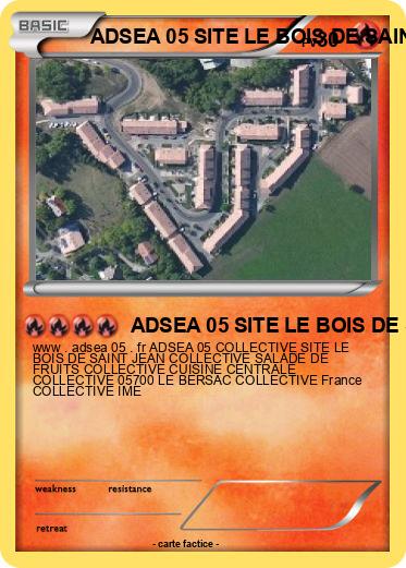 Pokemon ADSEA 05 SITE LE BOIS DE SAINT JEAN IME