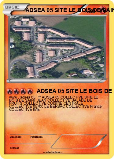 Pokemon ADSEA 05 SITE LE BOIS DE SAINT JEAN IME