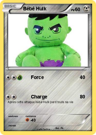 Pokemon Bébé Hulk