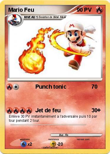 Pokemon Mario Feu