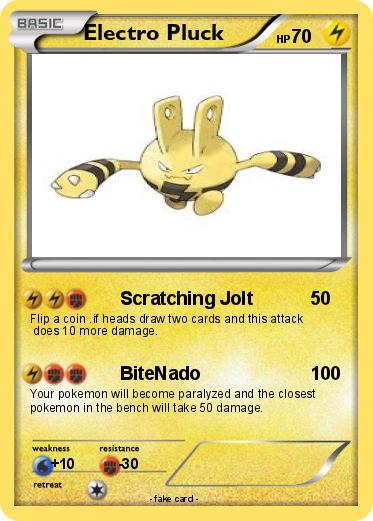 Pokemon Electro Pluck