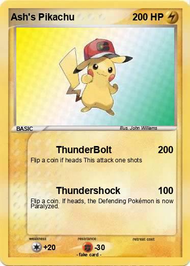Pokemon Ash's Pikachu