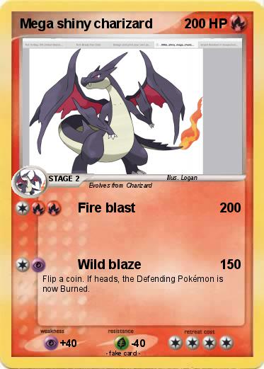 Pokemon Mega shiny charizard