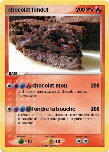 Pokemon chocolat fondut
