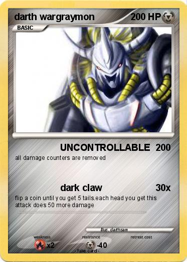 Pokemon darth wargraymon