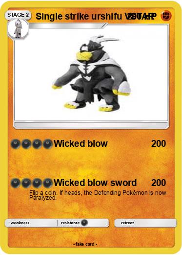 Pokemon Single strike urshifu VSTAR