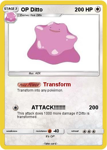 Pokemon OP Ditto