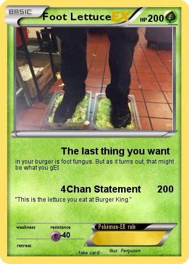 Pokemon Foot Lettuce
