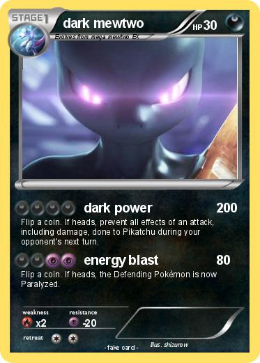 Pokemon dark mewtwo