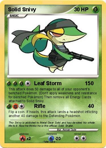 Pokemon Solid Snivy