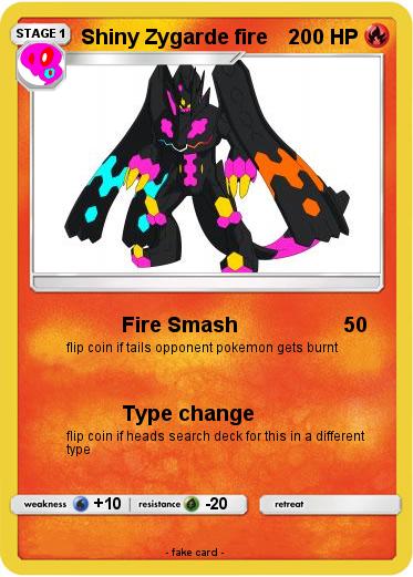 Pokemon Shiny Zygarde fire