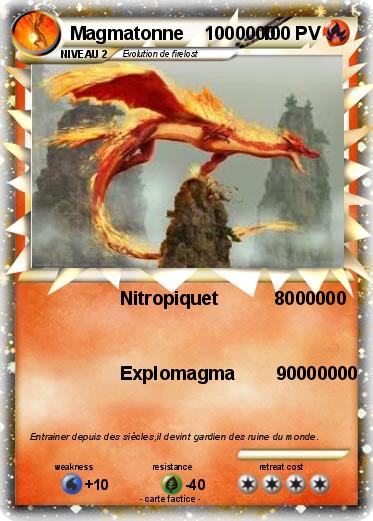 Pokemon Magmatonne    1000000