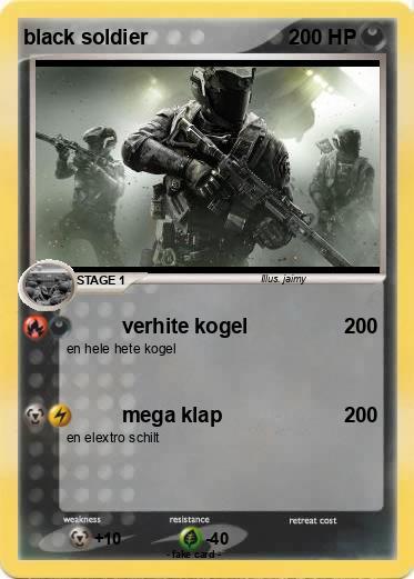 Pokemon black soldier