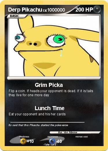 Pokemon Derp Pikachu