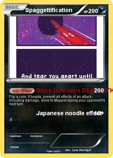 Pokemon Spaggettification