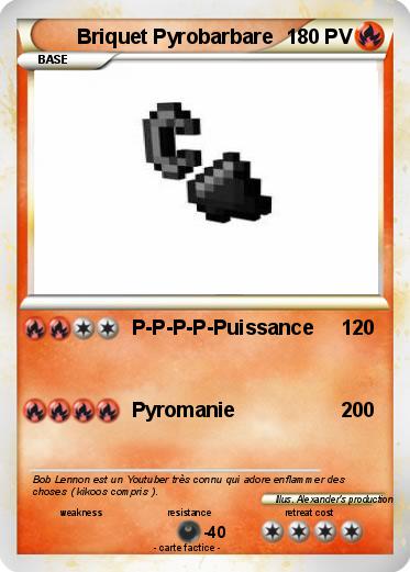 Pokemon Briquet Pyrobarbare
