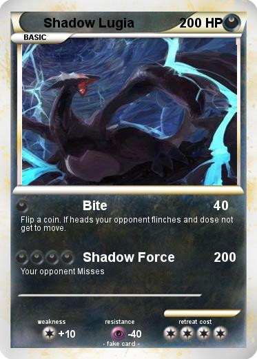Pokemon Shadow Lugia