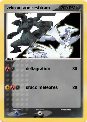 Pokemon zekrom and reshiram
