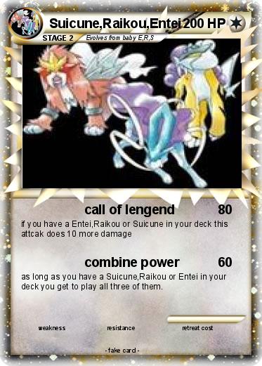 Pokemon Suicune,Raikou,Entei
