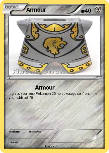 Pokemon Armour