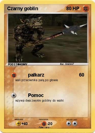 Pokemon Czarny goblin