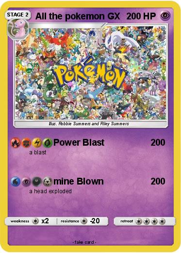 Pokemon All the pokemon GX