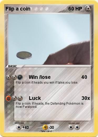Pokemon Flip a coin